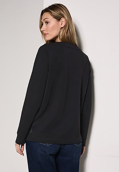 CECIL Sweatshirt mit Tunnelzug am Kragen günstig online kaufen