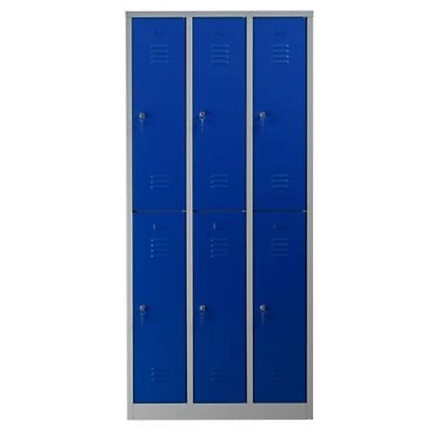 PROREGAL Garderobenspind Camel 6-Fächer HxBxT 195 x 90 x 50 cm Zylinderschl günstig online kaufen