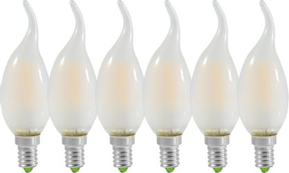 Näve LED-Leuchtmittel E14 Kerzenform 3,8 W 480 lm 6er Set 12,3 x 35 cm (H x günstig online kaufen