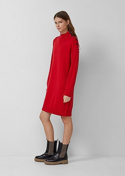 s.Oliver Minikleid Kleid Strickkleid mit dekorativem Knopf-Detail günstig online kaufen
