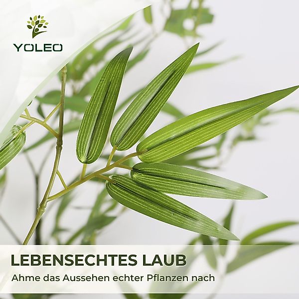 Kunstpflanze Künstliche Pflanzen Dracaena/ Ficus/ Bambus/ günstig online kaufen