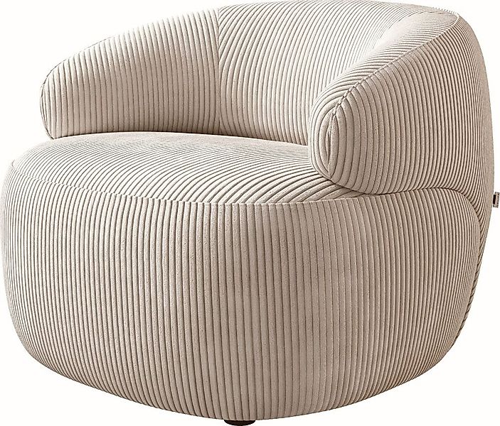 DELIFE Cocktailsessel Nova, Cord Beige 88x88 günstig online kaufen