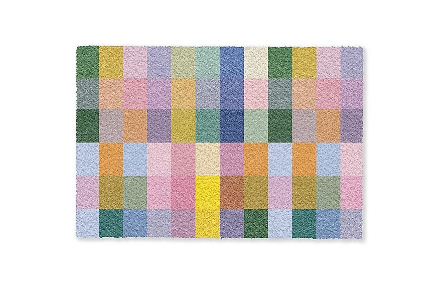 MuchoWow Fußmatte Blöcke - Quadratisch - Gemustert - Farbig, Rechteckig, in günstig online kaufen