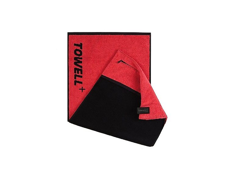 Stryve Sporthandtuch Towell + Handtuch mit Tasche und Magnetclip, Rot/Schwa günstig online kaufen