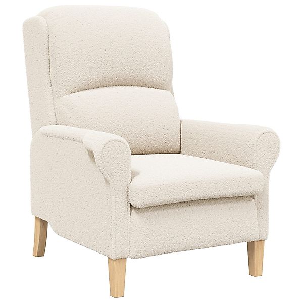 vidaXL Sessel Ergonomischer Sessel Creme Stoff, günstig online kaufen