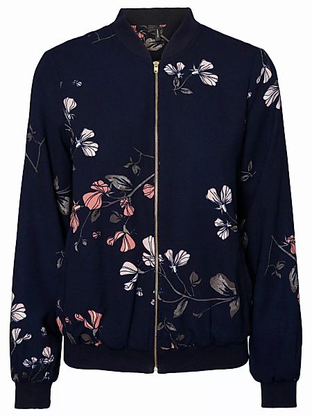 VERO MODA Geblümte Blouson Jacke Damen Blau günstig online kaufen
