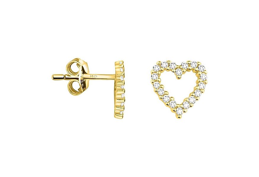 Sofia Milani Paar Ohrstecker Herz, 925 Silber Damen Schmuck - E2118 günstig online kaufen