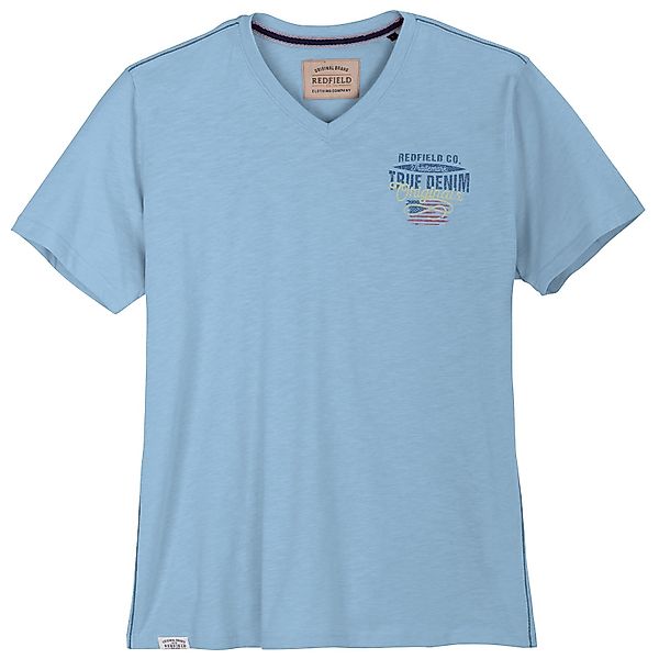 redfield V-Shirt Redfield Übergrößen T-Shirt V-Neck günstig online kaufen