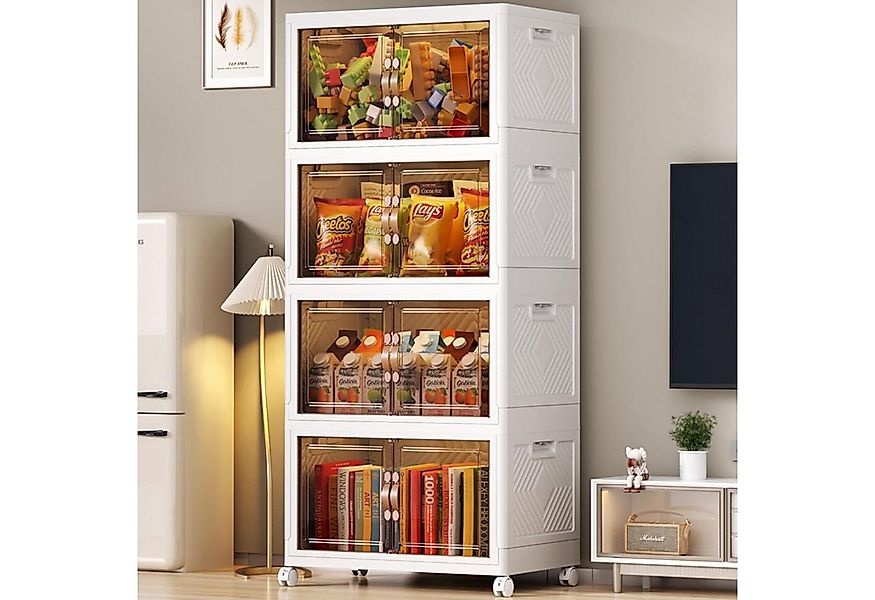 BlingBin Aufbewahrungsbox Stapelbox Stapelbare Aufbewahrungsbox mit Deckel, günstig online kaufen