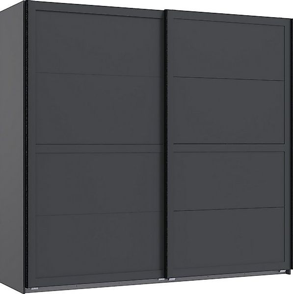 freiraum Schwebetürenschrank Chalet 2 Böden, 2 Stangen, Graphit - 180x208x6 günstig online kaufen