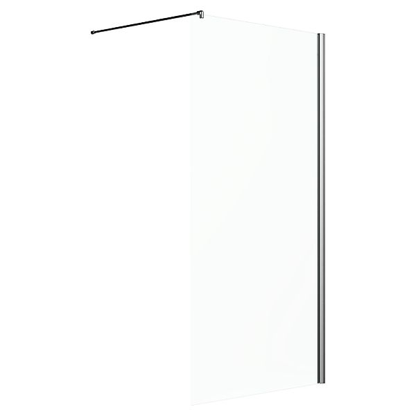 Duschabtrennung Brava Frame Walk-In Chrom 120 cm x 200 cm DIN R günstig online kaufen