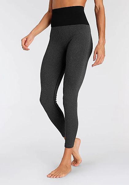 Vivance active Leggings in Jacquardmuster und breitem Bund günstig online kaufen
