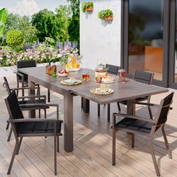 Furnicopia Gartenstuhl Freizeitstühle (2er-Set) Stapelbare Aluminiumstühle, günstig online kaufen