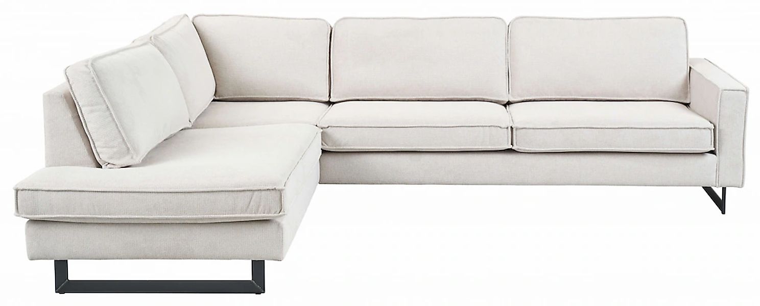 Home affaire Ecksofa "Pinto, 290 cm, Cord, Chenille, Lederoptik, Ottomane l günstig online kaufen