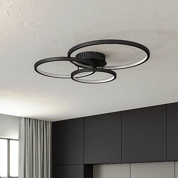 Trio WiZ Aaron smarte LED-Deckenleuchte, anthrazit günstig online kaufen