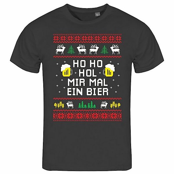 deinshirt Print-Shirt Herren T-Shirt HO HO Hol mir mal ein Bier Funshirt mi günstig online kaufen