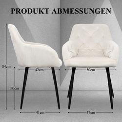 HOMELUX Esszimmerstuhl Polsterstühle 2/4 Stuhlset Moderner günstig online kaufen