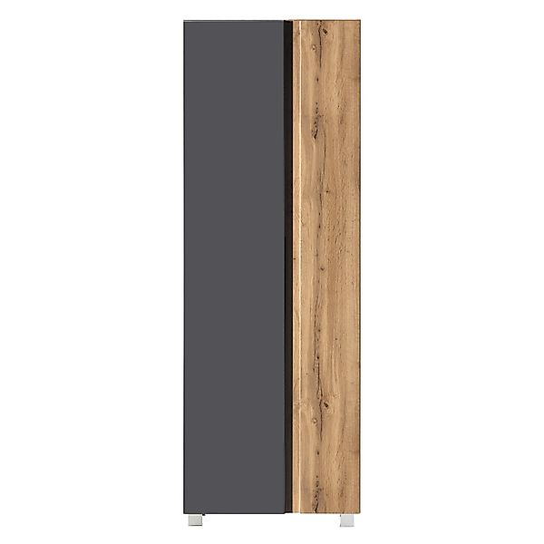 Held Möbel Seitenschrank Ancona 65 cm matt Grau-Wotaneiche günstig online kaufen