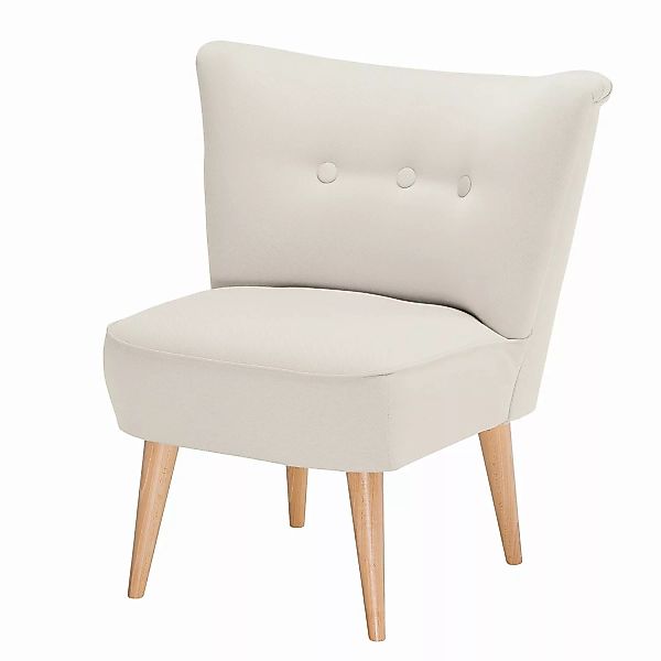 home24 Mørteens Sessel Bumberry Creme Webstoff 72x80x64 cm (BxHxT) günstig online kaufen