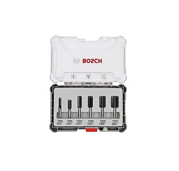 BOSCH Fräser-Set 6-teiliges Nutfräser-Set Nut Fräser - 8mm Schaft -, 6-tlg. günstig online kaufen