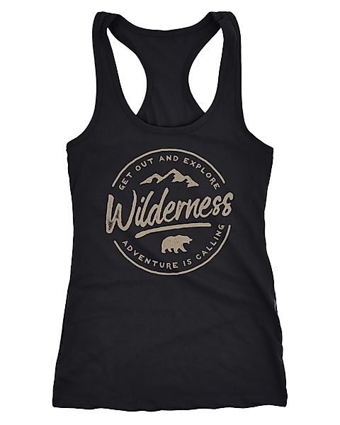 Neverless Tanktop Damen Tank-Top Adventure Logo günstig online kaufen