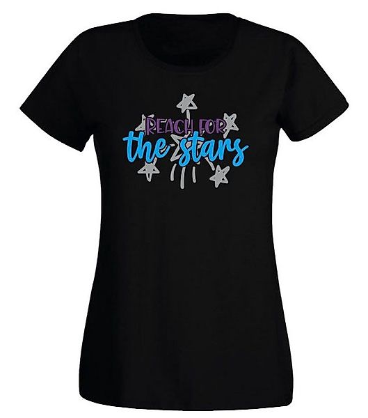 G-graphics T-Shirt Damen T-Shirt - Reach for the stars Slim-fit, mit trendi günstig online kaufen