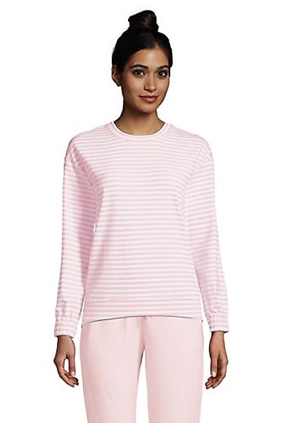 Pyjama-Sweatshirt aus Stretch-Jersey, Damen, Größe: M Normal, Pink, by Land günstig online kaufen