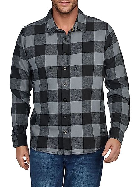 riverso Flanellhemd Herren langarm Kariert Regular Fit RIVArne günstig online kaufen