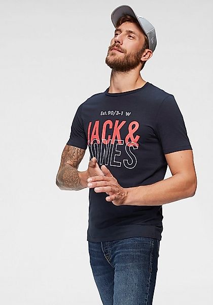 Jack & Jones T-Shirt JCOKOMPO Kurzarm-Design mit Print und optimaler Passfo günstig online kaufen