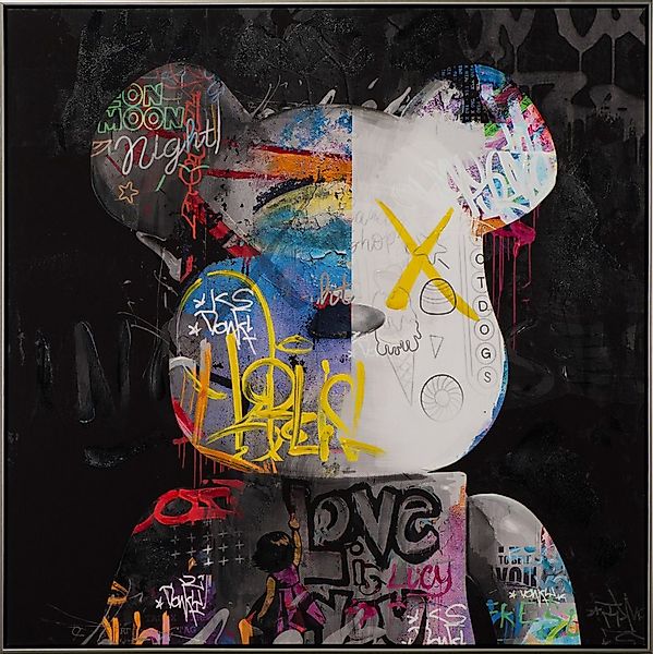 ArtUniverse Gemälde Comic Art "Teddy" 102,5x102,5 cm, Pop Art Teddy günstig online kaufen