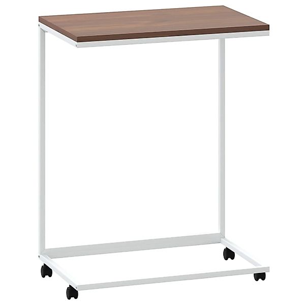 vidaXL Beistelltisch mit Rollen Weiß 55x35x70 cm Holzwerkstoff 343102 günstig online kaufen
