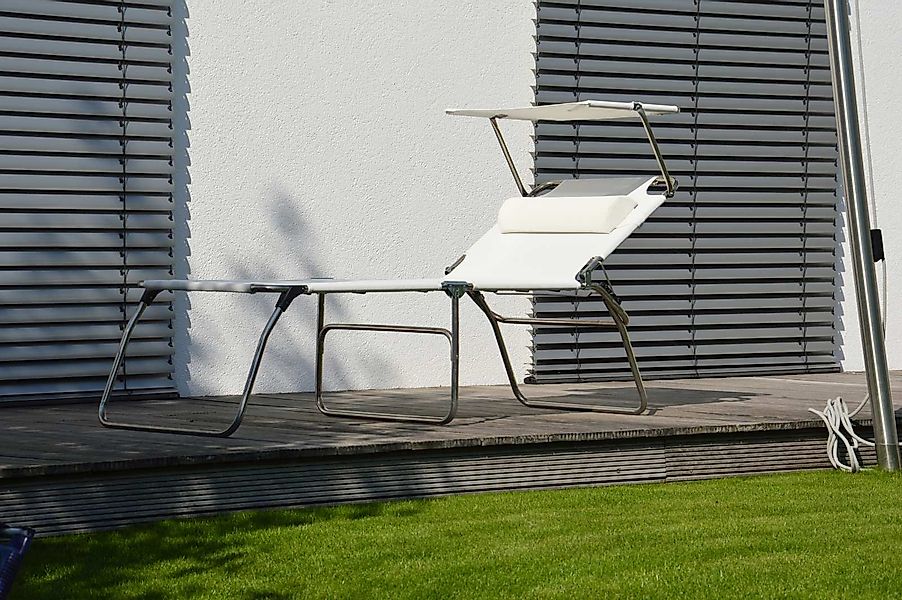 Fiam Relaxliege "fiam amigo big 50+ sun", Dreibeinliege mit Sonnendach & Na günstig online kaufen