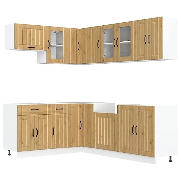 vidaXL 11 Tlg Küchenschrank-Set Lucca Artisan-Eiche Holzwerkstoff 3314900 günstig online kaufen