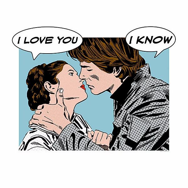 Komar Poster Star Wars Classic Comic Quote Leia Star Wars - Classic B/L: ca günstig online kaufen