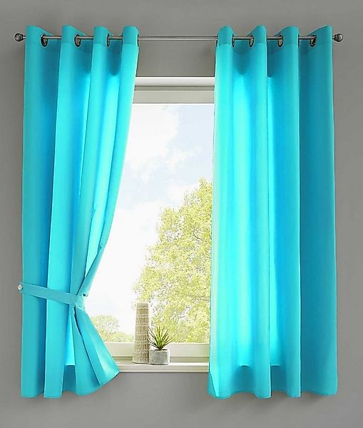 Gardinenbox Vorhang (2 St), Ösen, blickdicht, Vorhänge »Berlin« Blickdicht günstig online kaufen