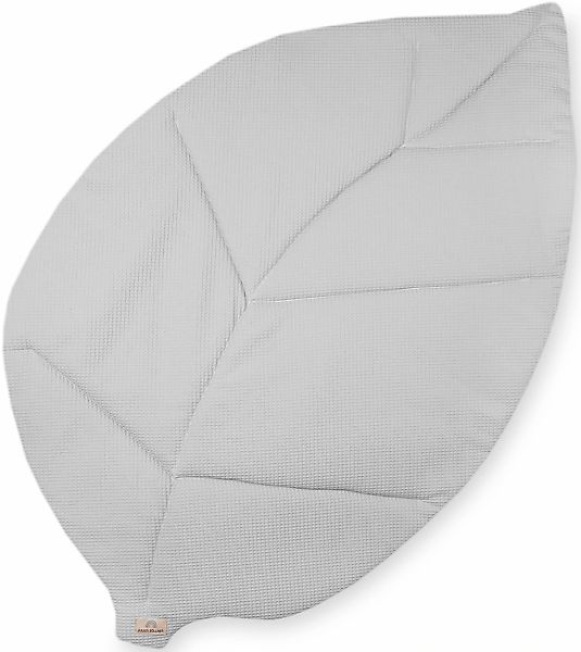 Julius Zöllner Krabbeldecke "Blatt Waffelpiqué, Light grey" Made in Germany günstig online kaufen