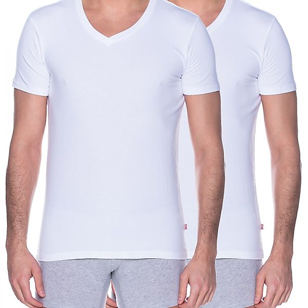 Levi's® T-Shirt (2er-Pack) V-Ausschnitt, Kurzarm, Cotton-Mix, günstig online kaufen