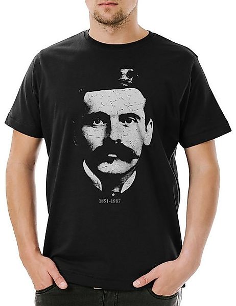 Urban Backwoods Print-Shirt Doc Holliday Portrait Herren T-Shirt Western Ge günstig online kaufen