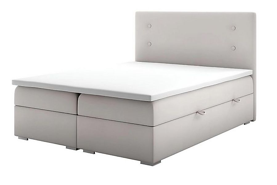 Xlmoebel Bett Doppelbett in Beige mit modernem Design und luxuriöser Polste günstig online kaufen