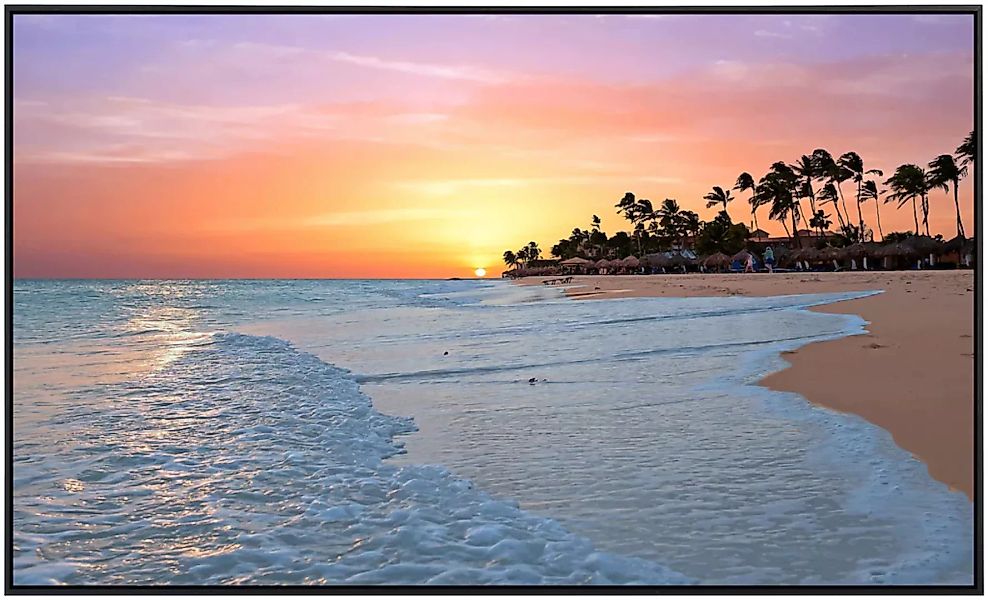 Papermoon Infrarotheizung »Aruba Beach Sonnenuntergang«, sehr angenehme Str günstig online kaufen
