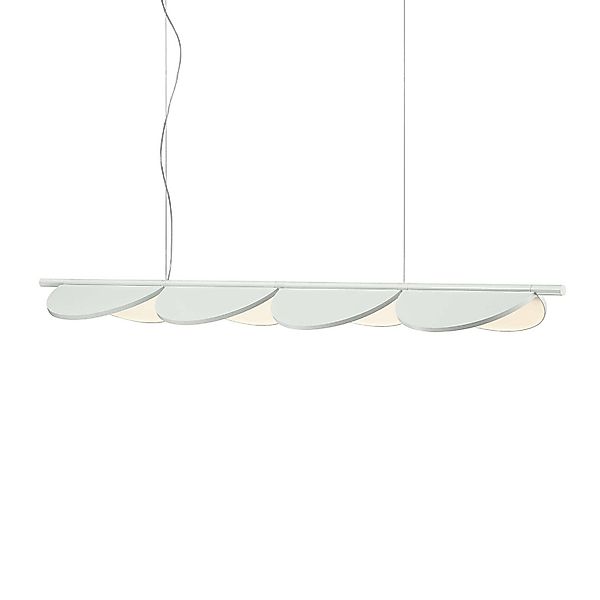 FLOS Almendra Linear LED-Hängelampe 4fl, weiß günstig online kaufen