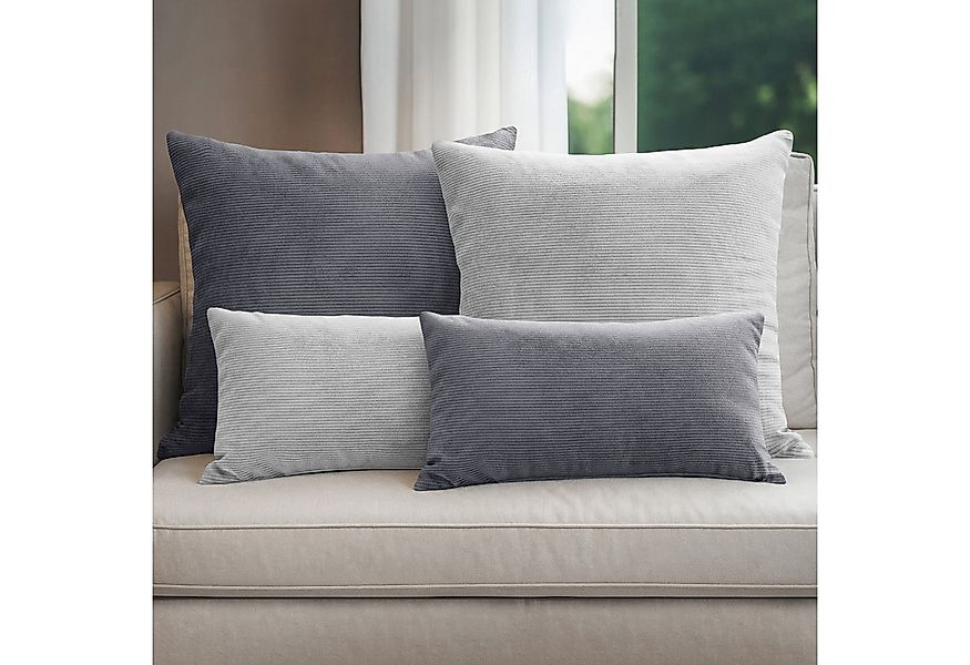 Selfitex Dekokissen 4er Set Cord Kissen inkl. Füllkissen, 2x 50x50 & 2x 30x günstig online kaufen