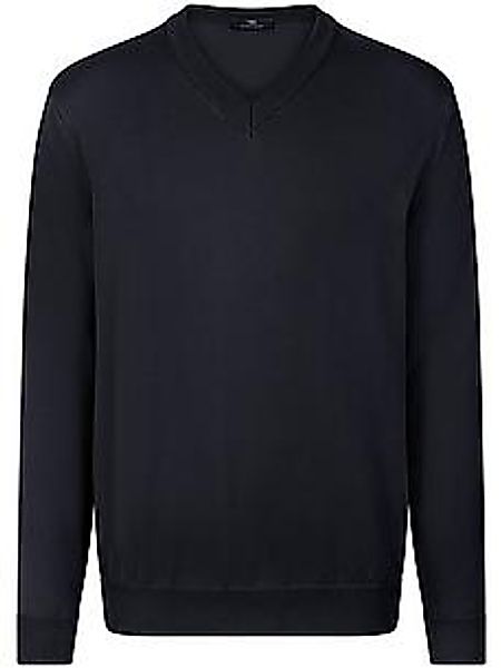 V-Pullover Peter Hahn blau günstig online kaufen