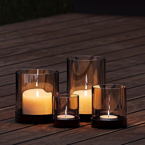 draadwerk® Windlicht 4er Set Tischdeko Teelichtgläser günstig online kaufen