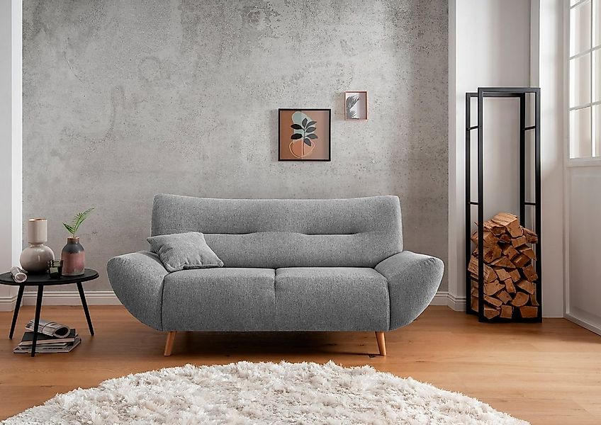 INOSIGN 2-Sitzer "Drago elegant und zeitlos, komfortabel, Holzfuß", frei im günstig online kaufen