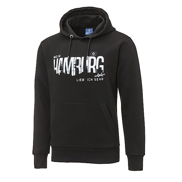 HSV Kapuzenpullover Hoodie Mein Hamburg-Abschlach! (Schwarz) günstig online kaufen