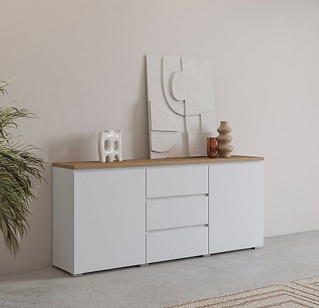 INOSIGN Sideboard Modo, Breite 150 cm, moderne grifflose Kommode 2Türen/3 S günstig online kaufen