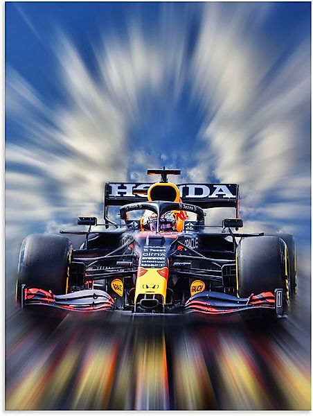 Artland Wandbild "Max Verstappen - Weltmeister der Formel1", Auto, (1 St.), günstig online kaufen