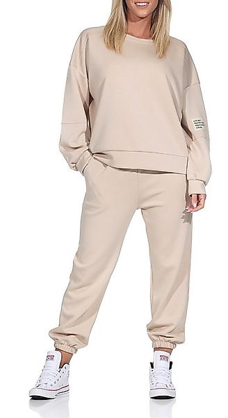 simaranda Jogginganzug Damen Jogginganzug 7065 36-42 Beige (Set) günstig online kaufen