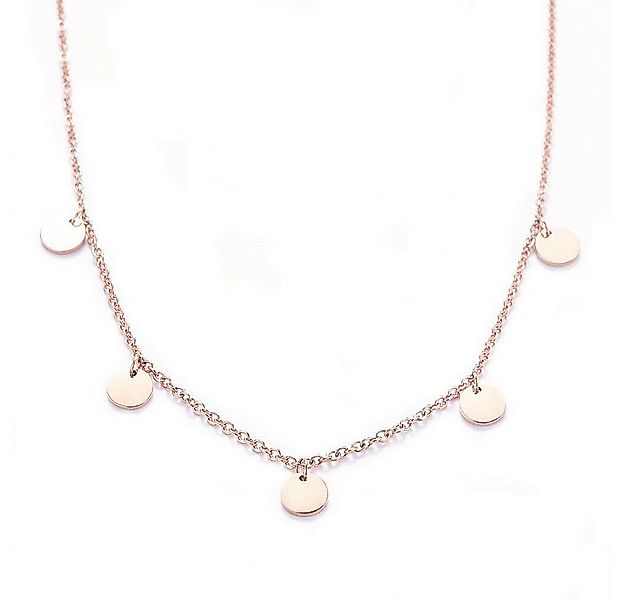 Kim Johanson Kette mit Anhänger Coins (1-tlg), mit 5 Edelstahl-Plättchen, v günstig online kaufen